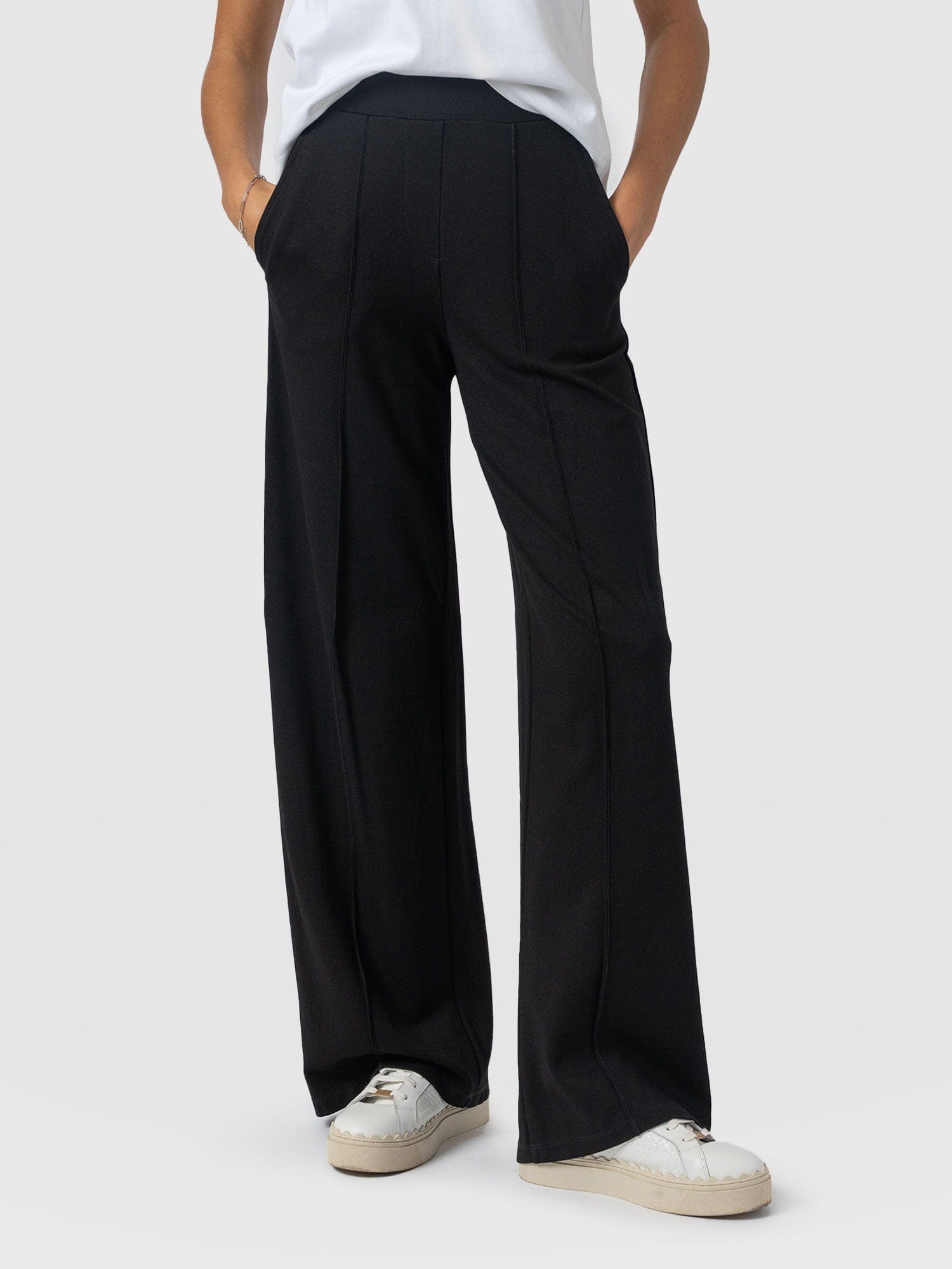 Keller Wide Leg Pant Black - Women's Pants | Saint + Sofia® USA